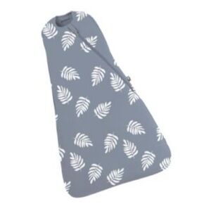 COPY - Gray Leaf Patterned Baby Sleep Sack